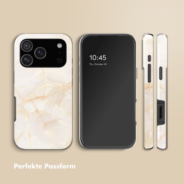 Selencia Vivid Back Cover Apple iPhone 17 Pro Max - Golden Beige Marble