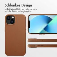 Accezz MagSafe Leather Backcover Apple iPhone 13 - Sienna Brown