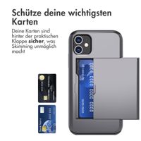 imoshion Backcover mit Kartenfach Apple iPhone 11 - Grau