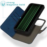 imoshion Entfernbare 2-1 Luxus Klapphülle Apple iPhone 15 Pro Max - Blau