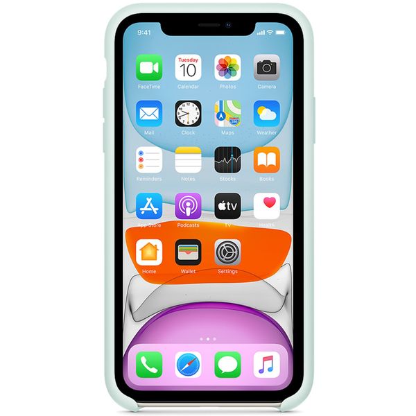 Apple Silikon-Case für das Apple iPhone 11 - Seafoam