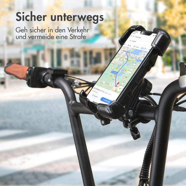 imoshion ﻿Robuste Fahrrad-Handyhalterung - Handyhalterung Fahrrad - Universell - Verstellbar - Schwarz