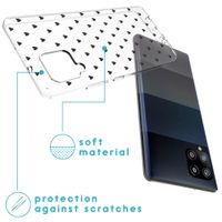 imoshion Design Hülle Samsung Galaxy A42 - Herzen - Schwarz