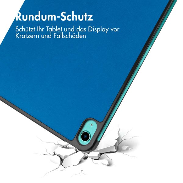 imoshion Trifold Klapphülle Apple iPad 11 (2025) 11 Zoll A16 / iPad 10 (2022) 10.9 Zoll - Cobalt Blue