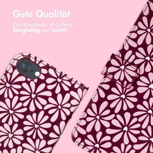 imoshion Design Klapphülle Apple iPhone SE (2022 / 2020) / 8 / 7 / 6(s) - Bloom Love Blush