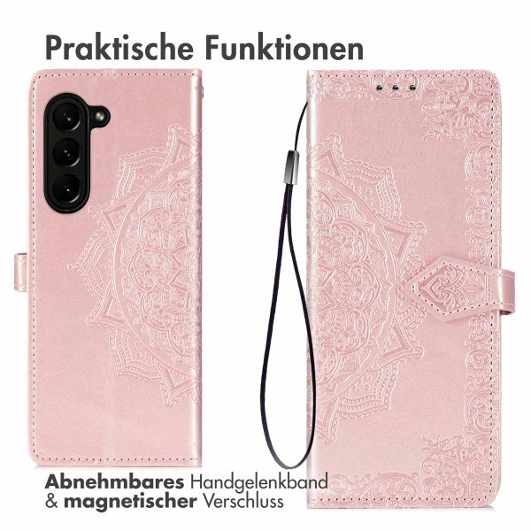 imoshion Mandala Klapphülle für das Samsung Galaxy Z Fold 5 - Rose Gold