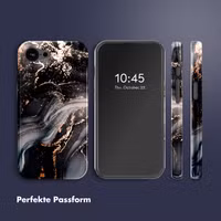 Selencia Vivid Rückabdeckung mit MagSafe Apple iPhone 16e - Chic Marble Black