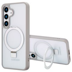 Accezz Ring Stand Backcover mit MagSafe Samsung Galaxy S25 - Grau