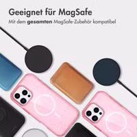 imoshion Sparkle Back Cover mit MagSafe Apple iPhone 16 Pro - Glitzer Rosa