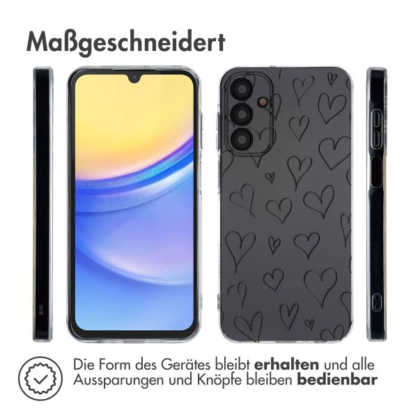 imoshion Design Hülle für das Samsung Galaxy A15 (5G/4G) - Hearts