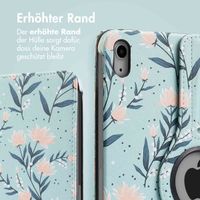 imoshion 360° drehbare Design Klapphülle Apple iPad 11 (2025) 11 Zoll A16 / iPad 10 (2022) 10.9 Zoll - Flowers
