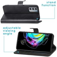 imoshion Luxuriöse Klapphülle Motorola Edge 20 - Schwarz