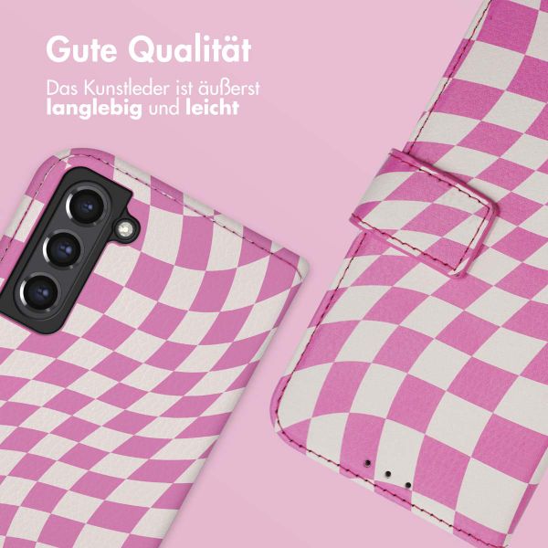 imoshion Design Klapphülle Samsung Galaxy S21 FE - Retro Pink