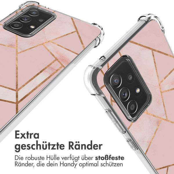 imoshion Design Hülle mit Band Samsung Galaxy A52(s) (5G/4G) - Pink Graphic