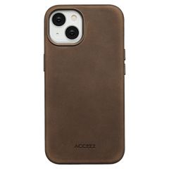 Accezz Vintage Leather Magsafe Backcover Apple iPhone 14 - Rustic Brown
