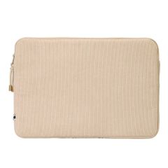 Selencia Cord Laptop Hülle 15-16 Zoll - Laptop Sleeve - Beige