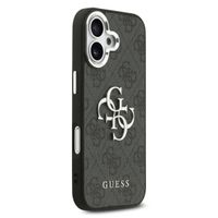 Guess 4G Metal Logo Back Cover Apple iPhone 17 - Silver Edge - Black