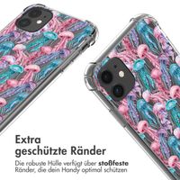 imoshion Design Hülle mit Band Apple iPhone 11 - Jellyfish Watercolor