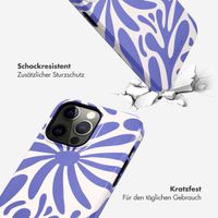 Selencia Vivid Tough Back Cover für das iPhone 14 Pro Max - Modern Bloom Sapphire Blue