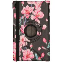 imoshion 360° drehbare Design Tablet Klapphülle Galaxy Tab A7 Lite - Blossom Watercolor Black