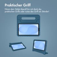 imoshion Schutzhülle mit Handgriff kindersicher Samsung Galaxy Tab A11 / A9 8.7 Zoll - Dunkelblau