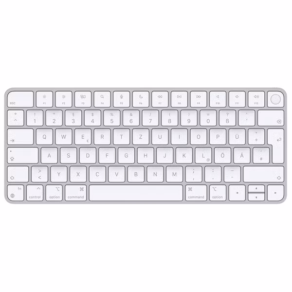 Apple Magic Keyboard mit Touch ID - Kabellose Tastatur - QWERTZ / DE - Lightning - Weiß