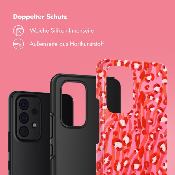 Selencia Vivid Tough Back Cover für das Samsung Galaxy A53 - Wild Spots Lipstick