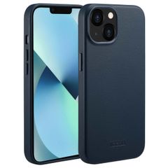 Accezz MagSafe Leather Backcover Apple iPhone 13 - Nightfall Blue