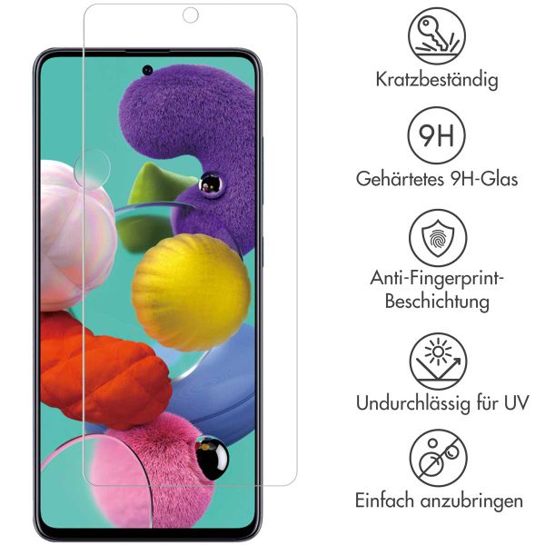 Selencia Displayschutz aus gehärtetem Glas für das Samsung Galaxy A51