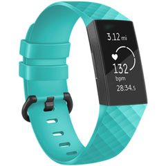 imoshion Silikonband für das  Fitbit Charge 3 / 4 - Hellblau
