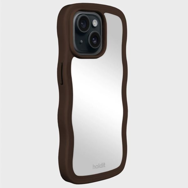 Holdit Wavy Case Apple iPhone 13/14/15/16e - Chocolate Mirror