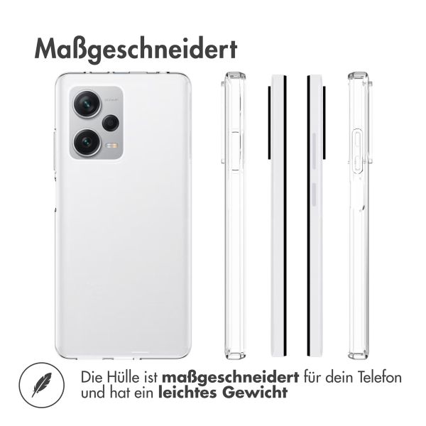 Accezz TPU Clear Cover für das Xiaomi Redmi Note 12 Pro Plus - Transparent