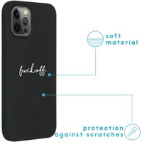 imoshion Design Hülle iPhone 12 Pro Max - Fuck Off - Schwarz