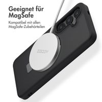 Accezz Ring Stand Backcover mit MagSafe Samsung Galaxy S24 - Schwarz