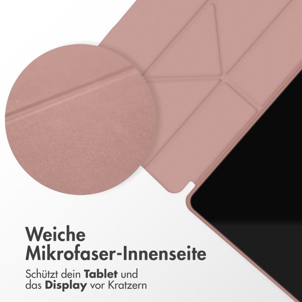 imoshion Origami Klapphülle für das Samsung Galaxy Tab S6 Lite / Tab S6 Lite (2022) / Tab S6 Lite (2024) - Rose Gold