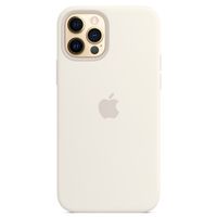 Apple Silikon-Case MagSafe Apple iPhone 12 (Pro) - White
