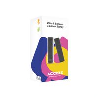Accezz 2-in-1 Bildschirmreiniger Spray - Grau