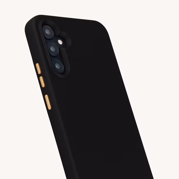 Selencia Rivièra Backcover mit MagSafe mit abnehmbaren Haken Samsung Galaxy A34 (5G) - Velvet Black