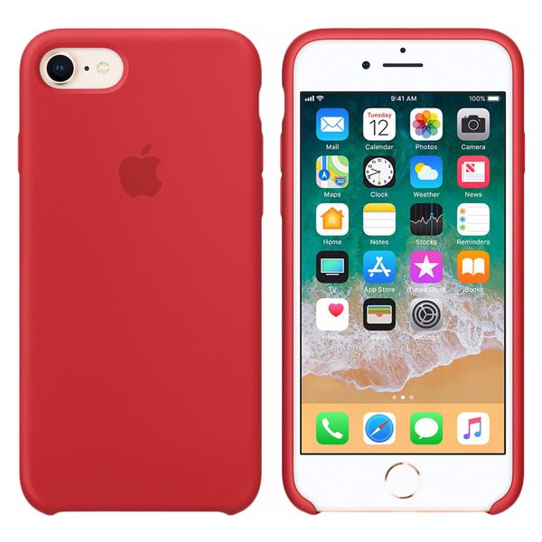 Apple Silikoncase Apple iPhone SE (2022 / 2020) / 8 / 7 - Red