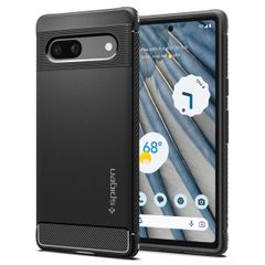 Spigen Rugged Armor Case für das Google Pixel 7a - Schwarz