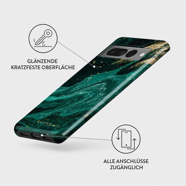 Burga Tough Back Cover für das Google Pixel 7 Pro - Emerald Pool