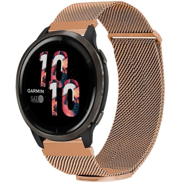 imoshion Magnetisches Milanaise Armband -   Universelle 22 mm Anschluss - Größe M - Rosé gold