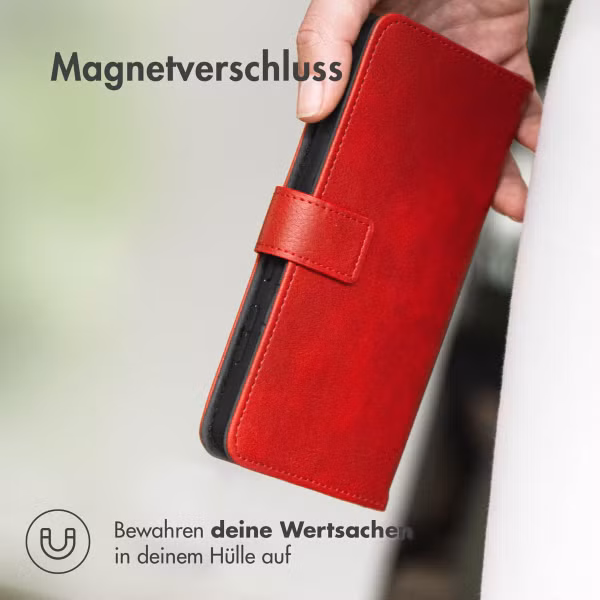 imoshion Luxuriöse Klapphülle Apple iPhone 16e - Rot