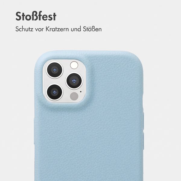 imoshion Texture Backcover iPhone 12 / 12 Pro - Hellblau