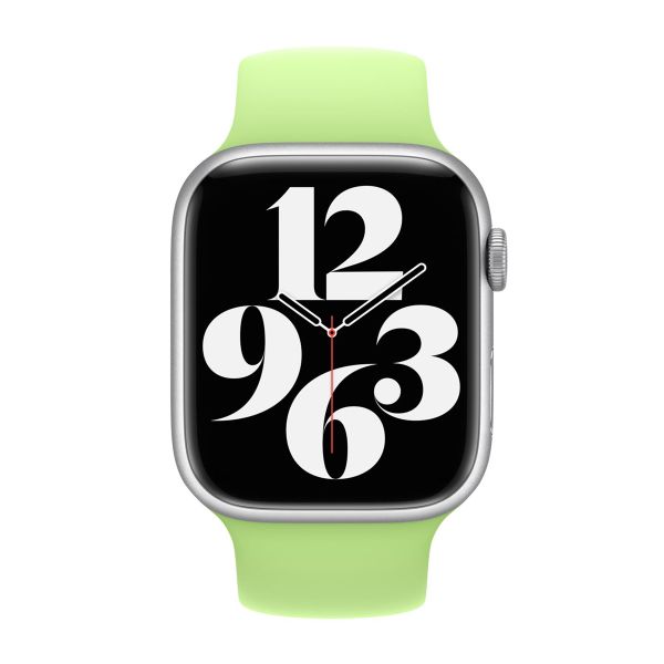Apple Silikon Solo Loop für das  Apple Watch | 44/45/46/49 mm - Größe 3 - Sprout Green