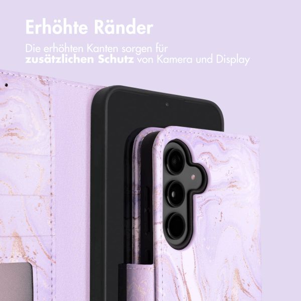 imoshion Design Klapphülle für das Samsung Galaxy S24 - Purple Marble