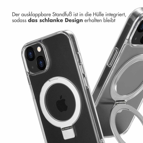 Accezz Ring Stand Backcover mit MagSafe iPhone 13 - Transparent