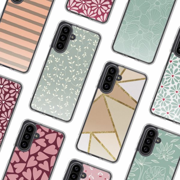 imoshion Design Hülle Samsung Galaxy A26 - Smoke Green Flowers