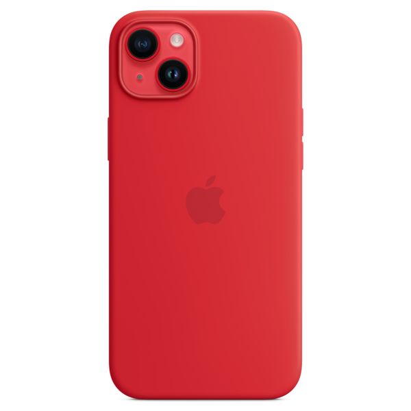 Apple Silikon-Case MagSafe für das Apple iPhone 14 Plus - Rot