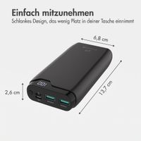 imoshion Powerbank 20.000 mAh - 22,5W Schnellladegerät - USB-C / USB-A - Schwarz